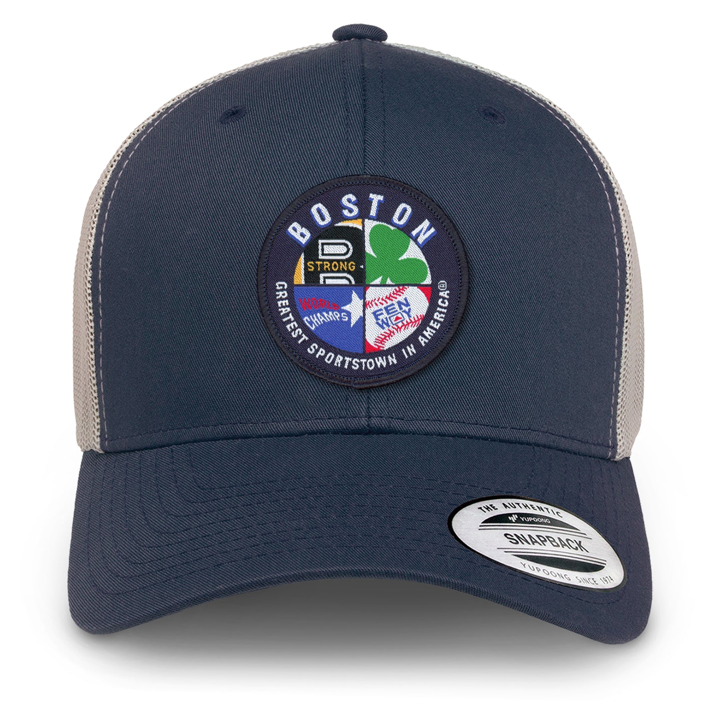 BOSTON 4 Symbols Hat for the ALL IN Boston Sports Fan